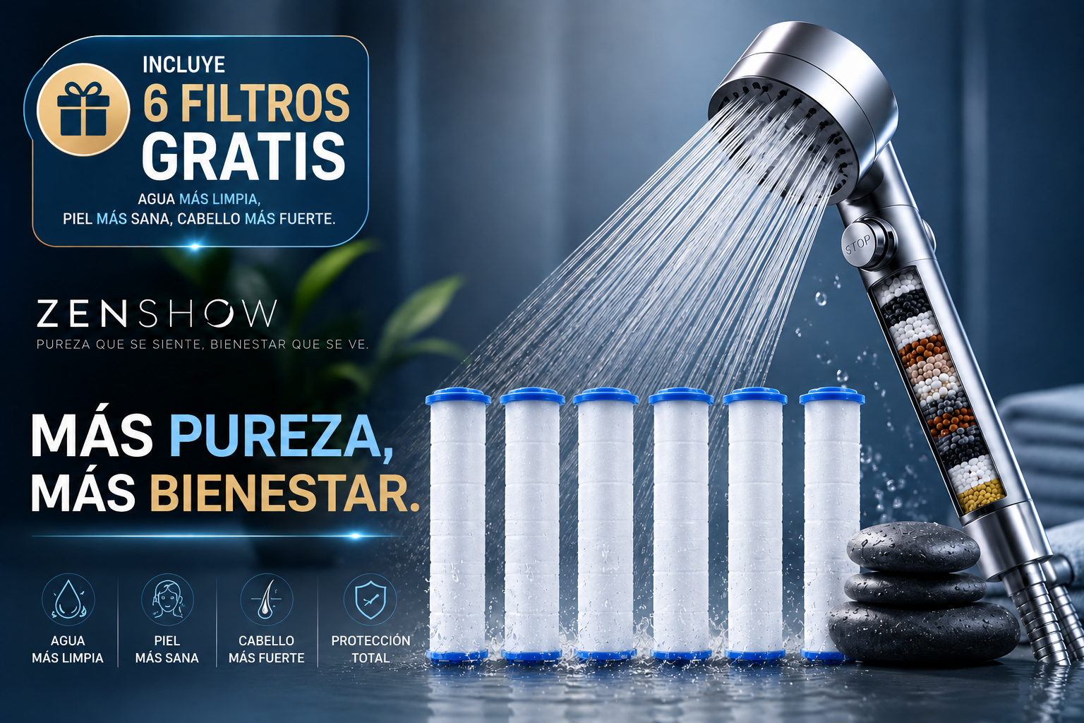 PACK PREMIUM — 1 Alcachofa + 6 Filtros